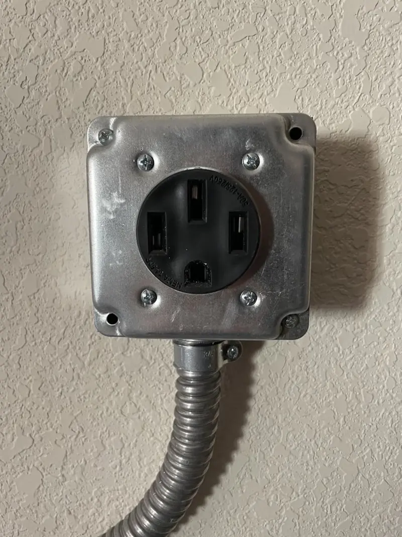 NEMA 14-50 outlet installed for Smart Home Electrical in Seat Pleasant
